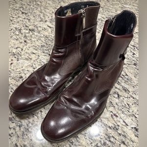 Salvatore Ferragamo Chelsea Boots Size 8.5 Brown